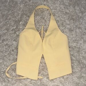 Kookai Lemon Sorbet Backless Vest